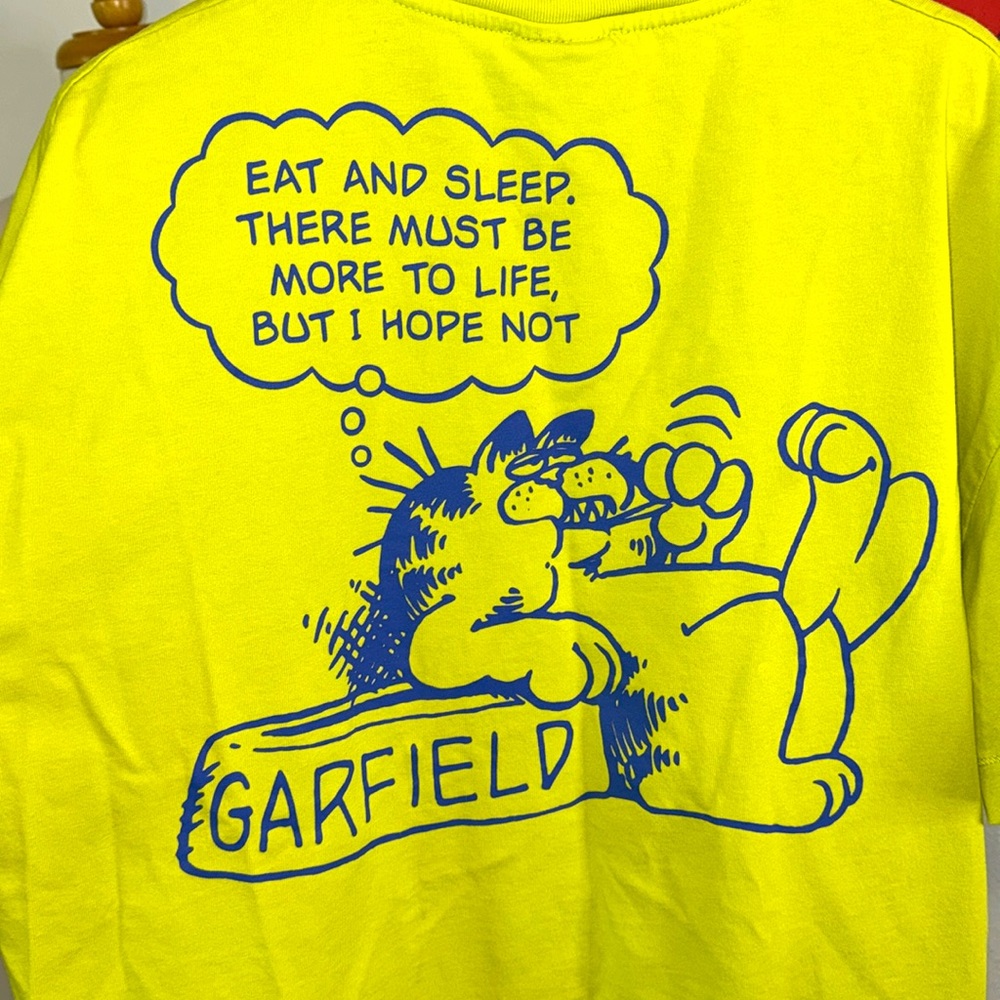 Zara Lime Green Garfield T-Shirt - Picture 4 of 5